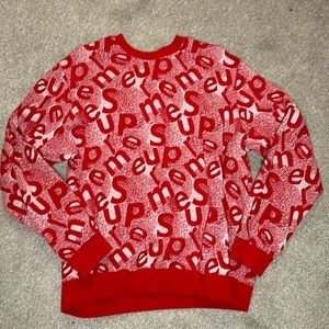 Supreme Scatter Text Crewneck
